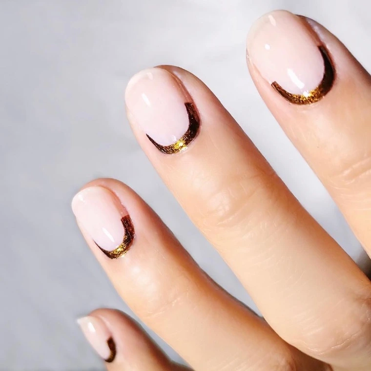 Reverse French Manicure Design