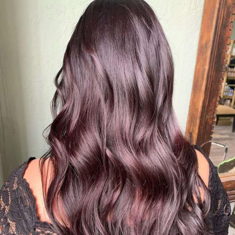 color purpura oscuro ideas color cabello 2023