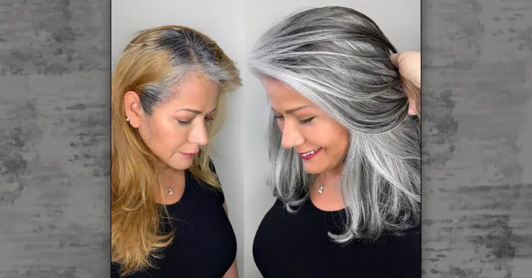 cortes de cabelo com cabelos grisalhos para mostrar uma transformação espetacular