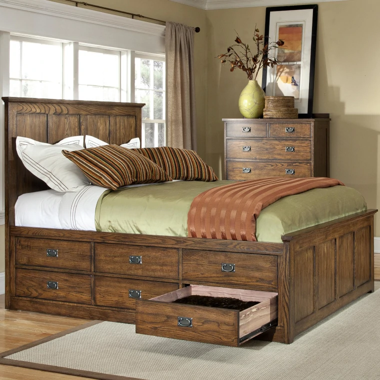 Beds with drawers for storage