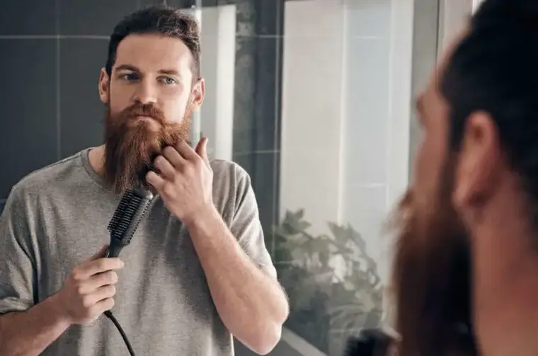 dispositivo para alisar la barba