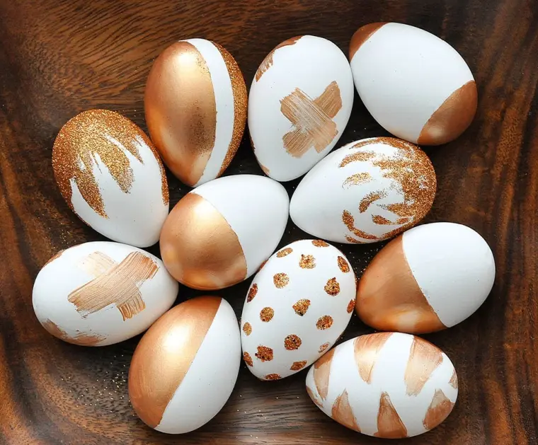 huevos decorados con brillo ideas 2023