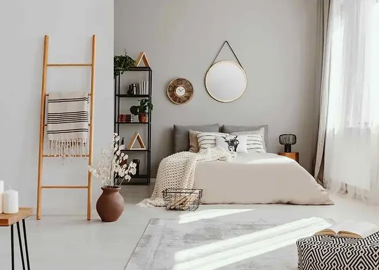 decorar con espejos pared dormitorio 2023