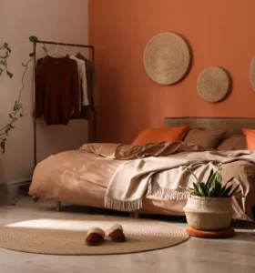 color terracota en el dormitorio 2023