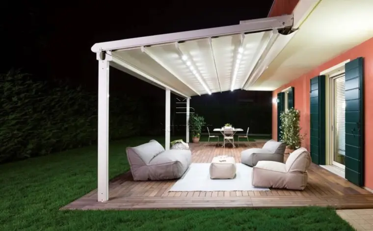 idea patio iluminación estilo