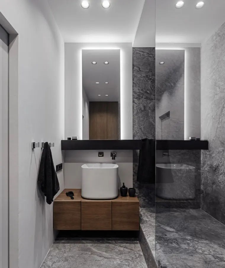 espejos grandes baños pequeños