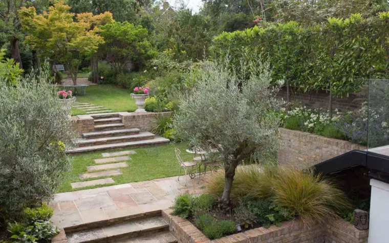 jardines en pendiente ideas diseño jardin
