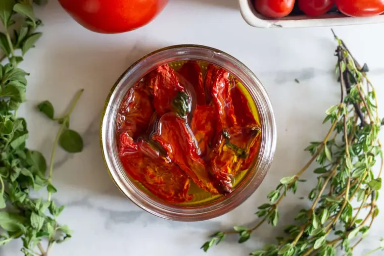 tomates secos en aceite receta