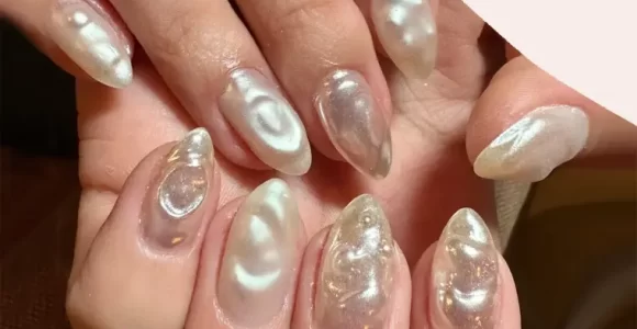 diseño madre perla ideas uñas