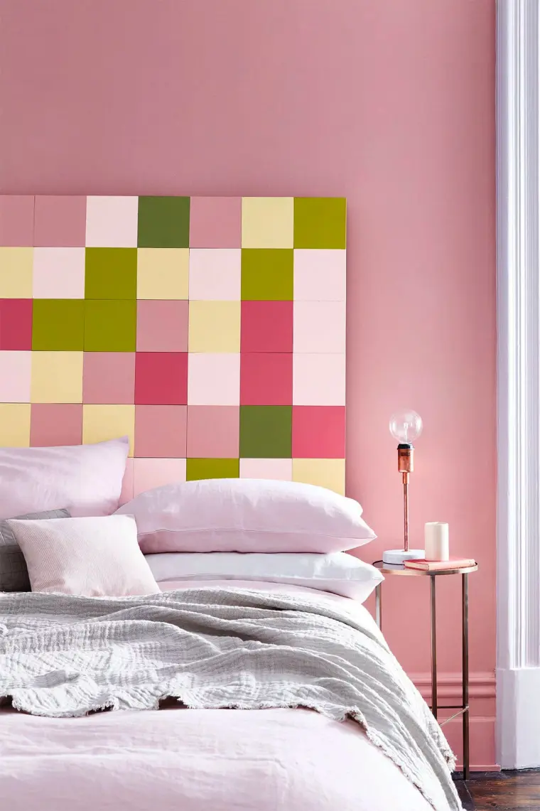 pared de color rosa ideas 2023