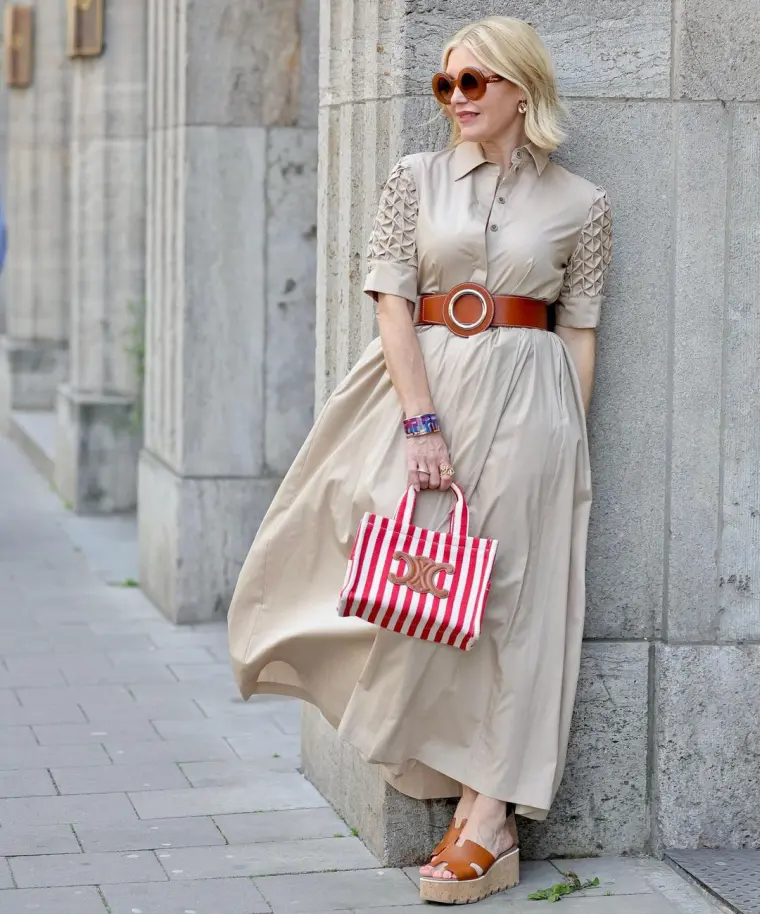vestido fluido mujeres 60 ideas moda