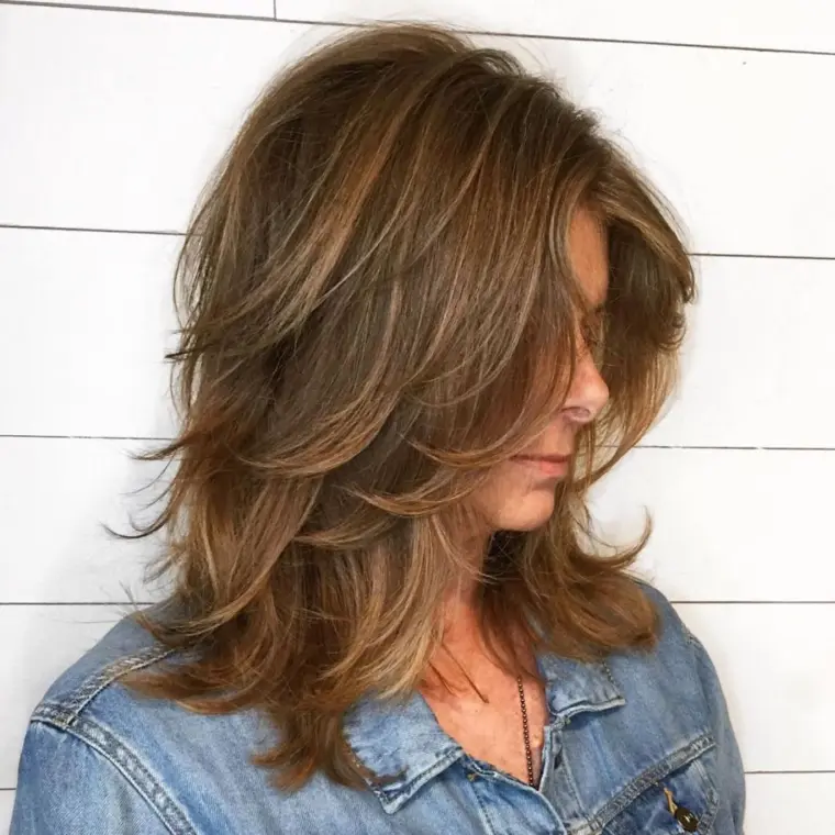 corte de pelo media melena a capas ideas mujer