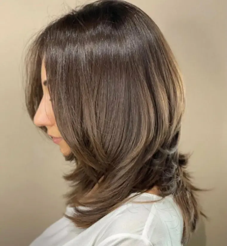 corte media melena capas bajas ideas mujer