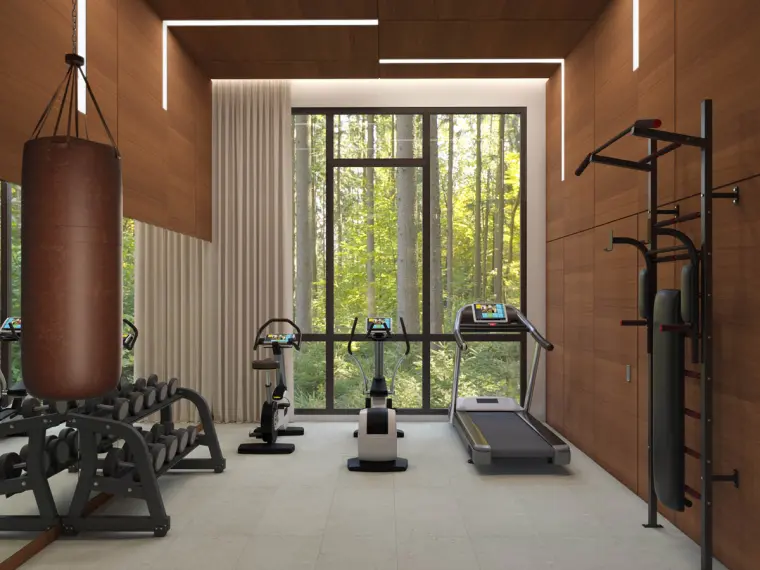 idea habitación gimnasio en casa 2023