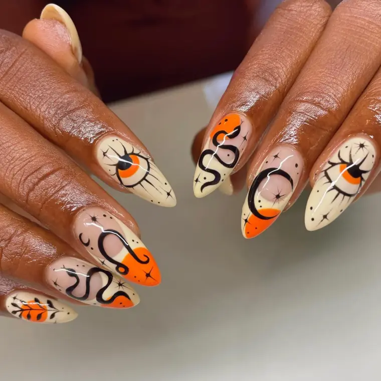 beautiful Halloween manicure designs