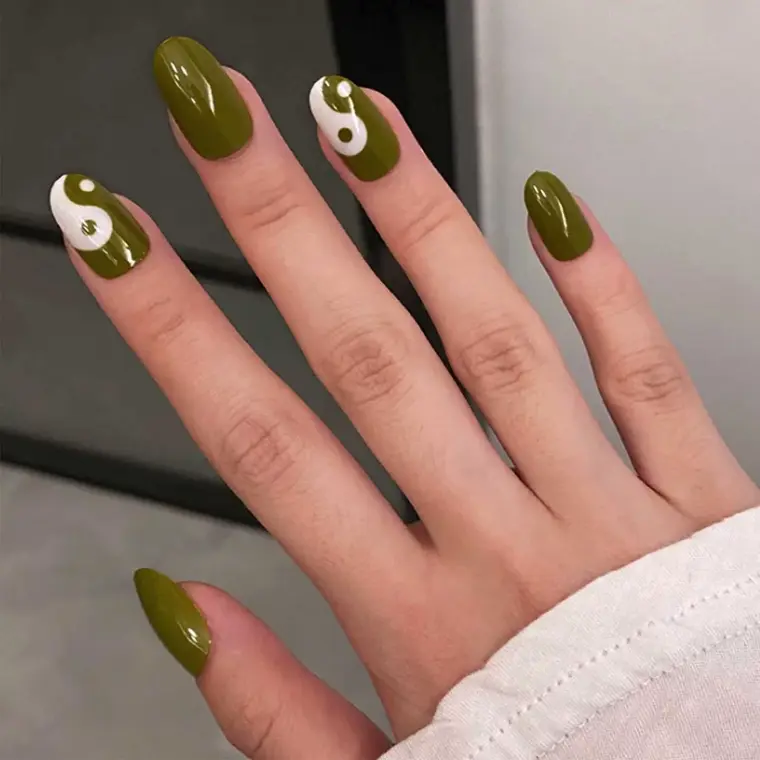 ideas originales uñas verdes