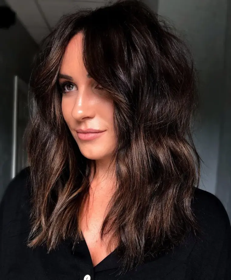 long bob para cabello grueso