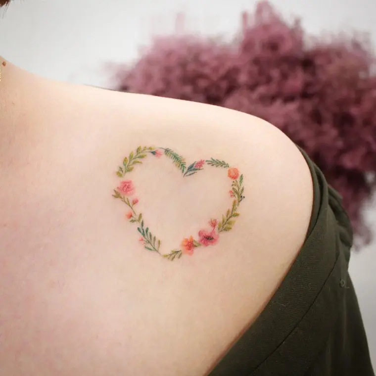 naturaleza tatuaje corazon opciones