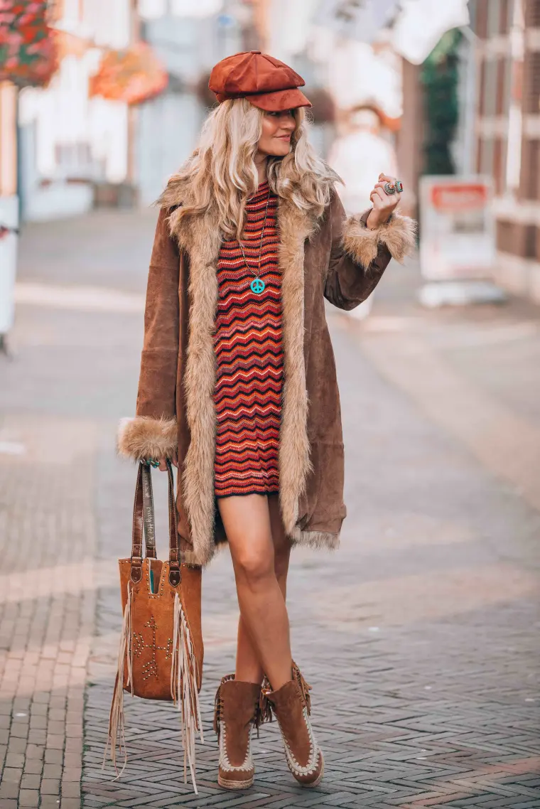 ropa de invierno al estilo boho opciones
