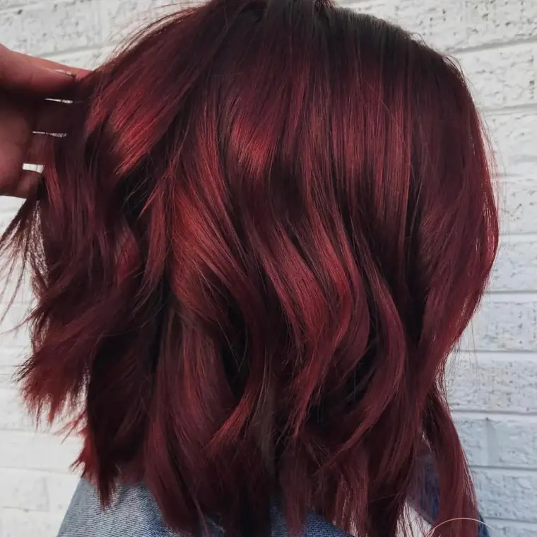 color cabello invierno rojo ideas