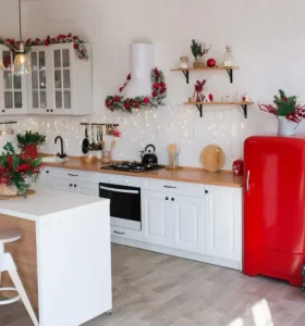 como decorar la cocina para navidad ideas