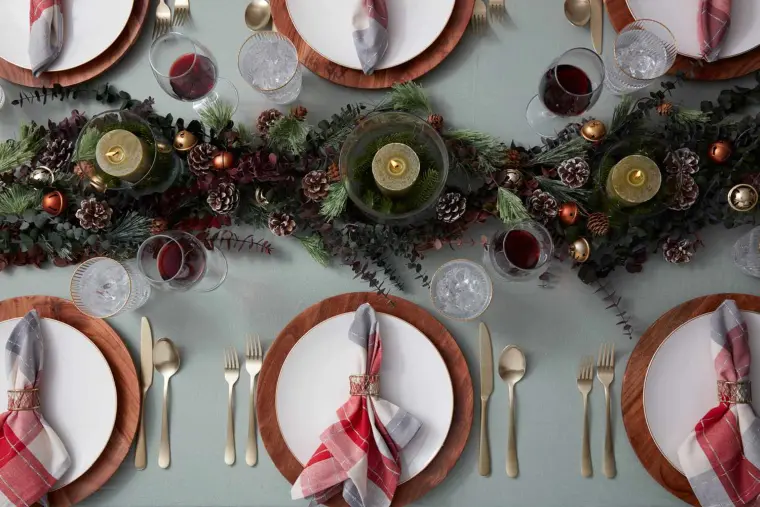 decorar la mesa navideña estilo opciones